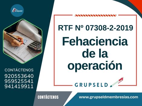 Fehaciencia de la operación