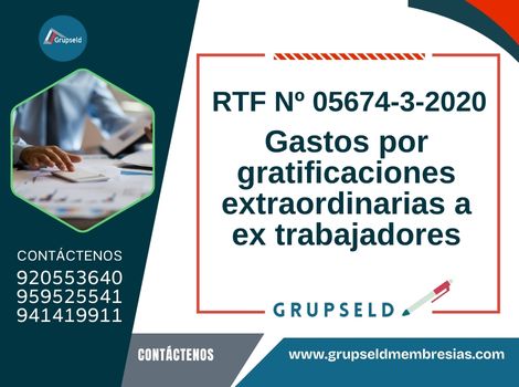 Gastos por gratificaciones extraordinarias a ex trabajadores