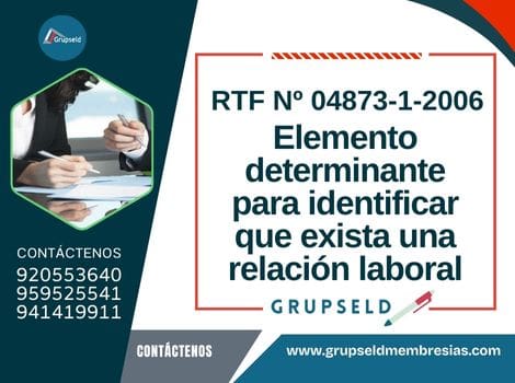 Elemento determinante en relación laboral
