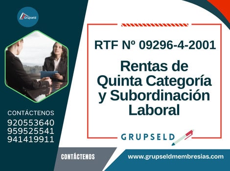 Rentas de Quinta Categoría y Subordinación Laboral
