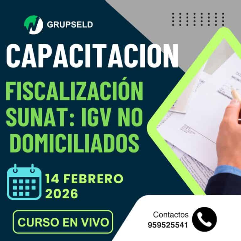 Fiscalización SUNAT: IGV No Domiciliados